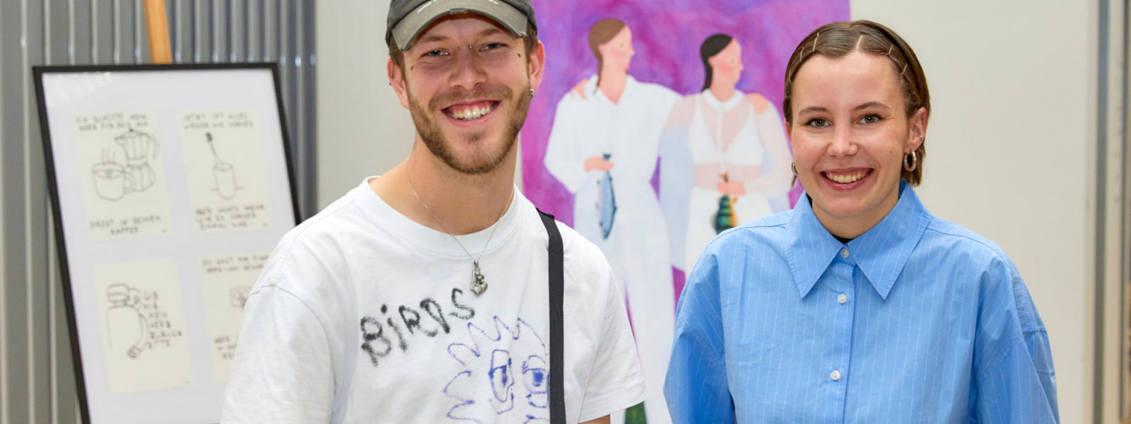 Die Preistraeger des add art Awards 2023 Lorenz Rocke und Katrine Buksted