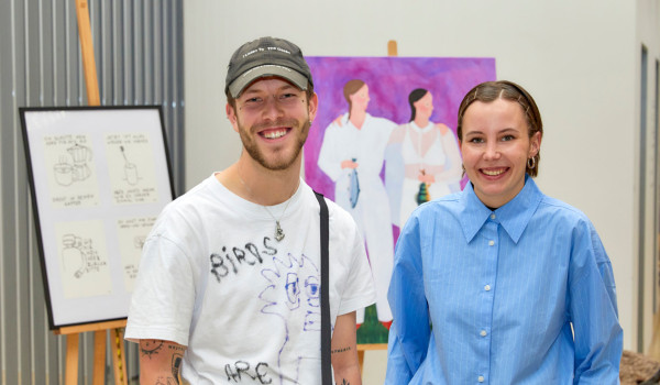 Die Preistraeger des add art Awards 2023 Lorenz Rocke und Katrine Buksted