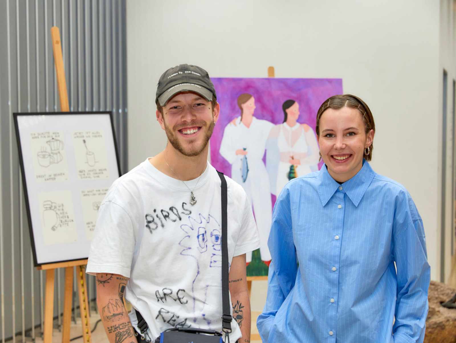 Die Preistraeger des add art Awards 2023 Lorenz Rocke und Katrine Buksted