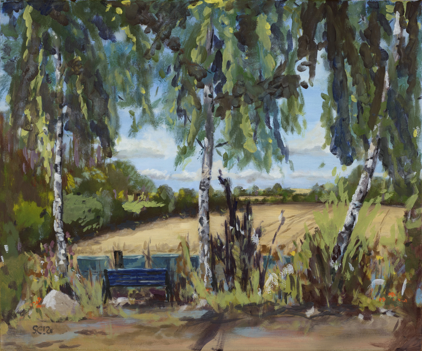 Susanne CromwellDrei Birken 2020 50x60