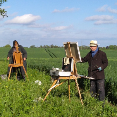 Ulf Petermann und Till Warwas bei der Arbeit Foto Ostholstein Museum