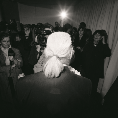 Volker Hinz Karl Lagerfeld nach einer Pret a porter Schau Paris 1998 Foto BSBBildarchiv Volker Hinz